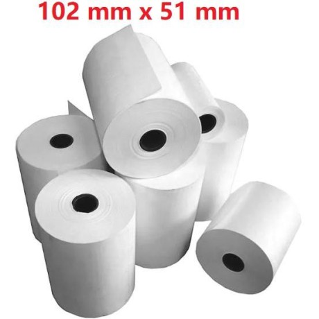 Matte White Roll:102mm x 51mm, 650 labels,Diametro 40mm Ad Inkjet